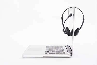 Laptop with headset