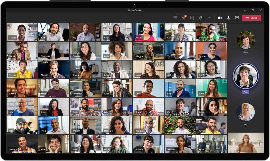 Microsoft Teams Large Gallery View