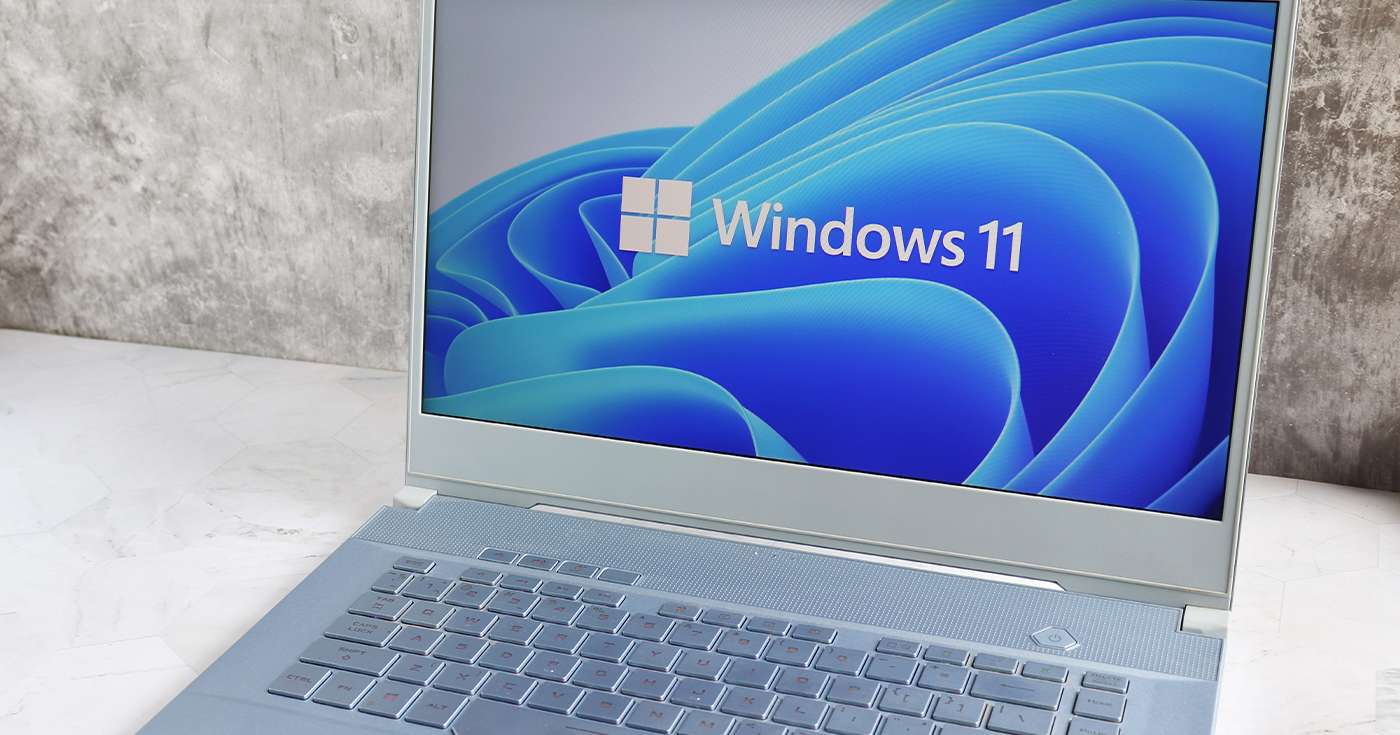 Microsoft Windows 11 on a Laptop